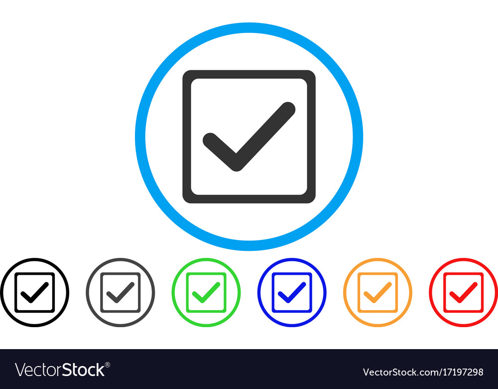 Checkbox rounded icon