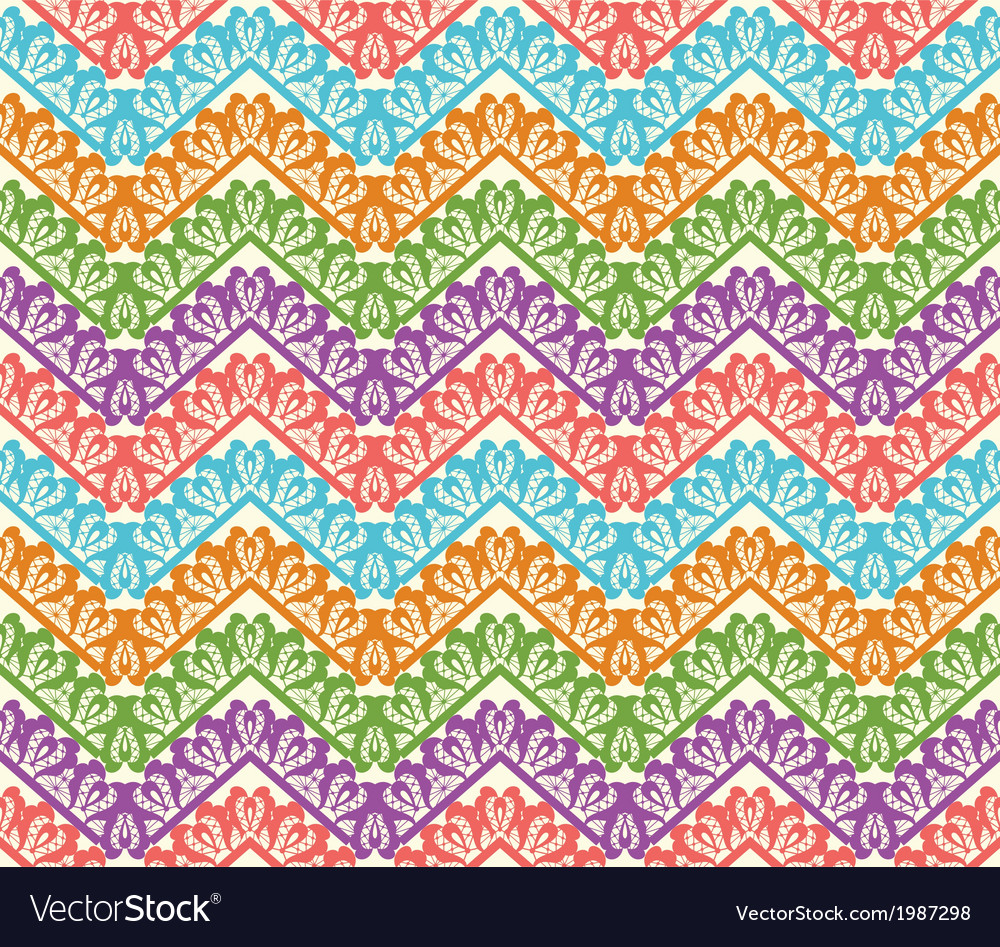 Colorful zigzag seamless pattern chevron