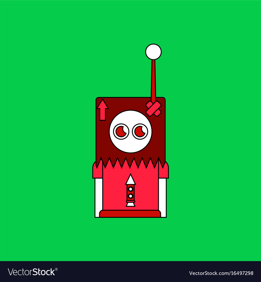 Flat icon design collection space remote control