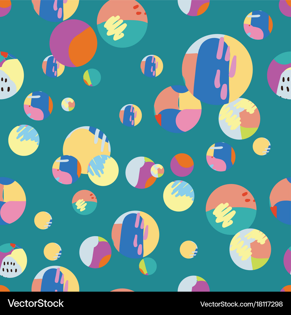 Hand drawn abstract seamless pattern Royalty Free Vector