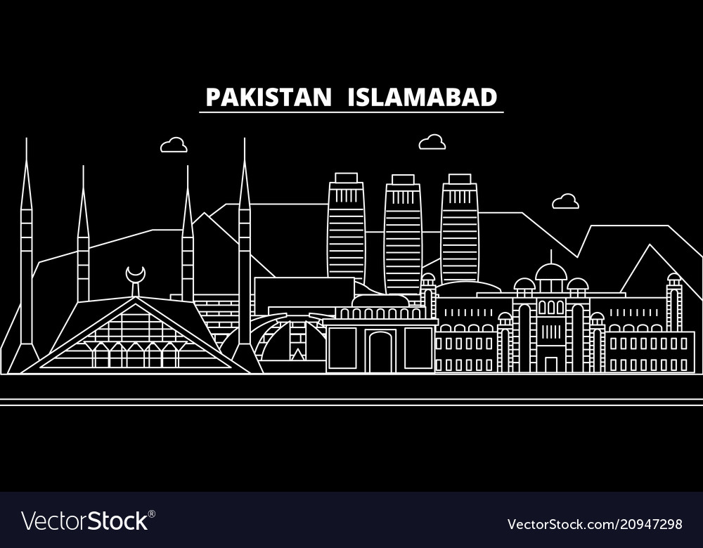 Islamabad silhouette skyline pakistan