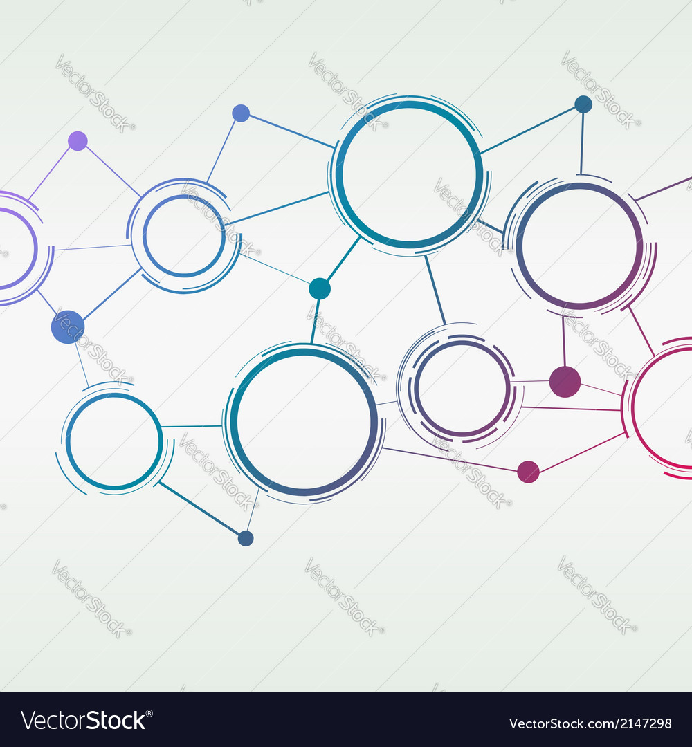 Modern Colorful Connection Background