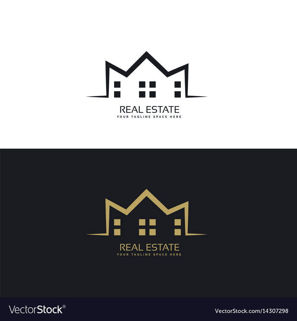 Modern logo design for real estate sector