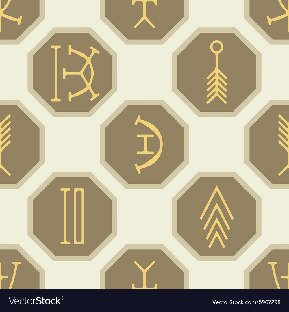 Seamless background with nsibidi symbols