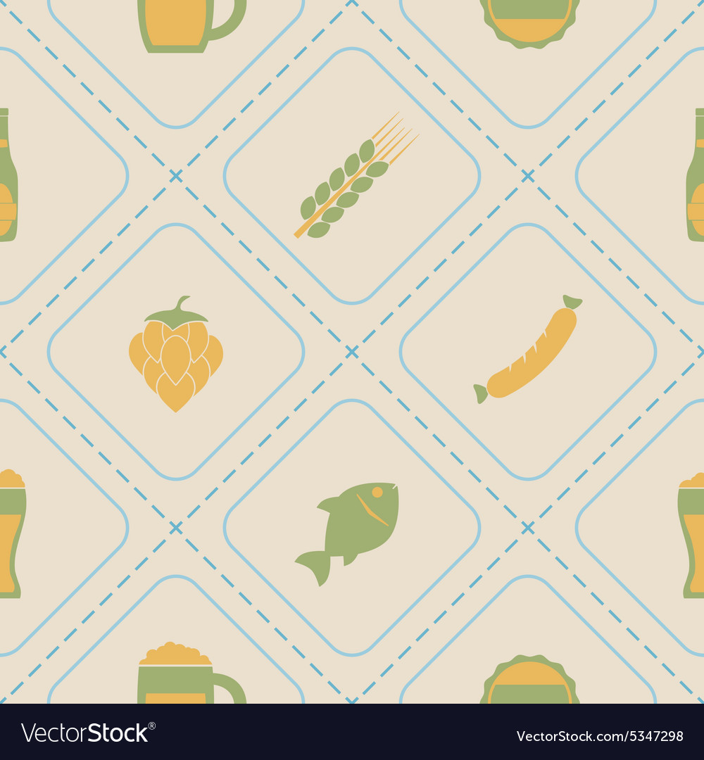 Seamless pattern with consumption of beer