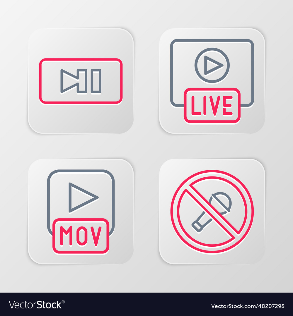 Set line mute microphone mov file live stream