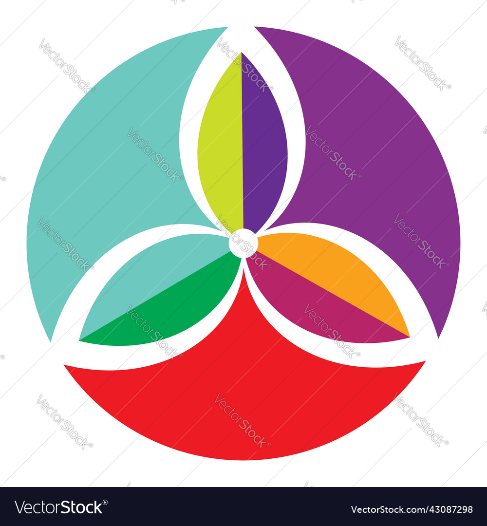 Simple motif mandala shape element circular round