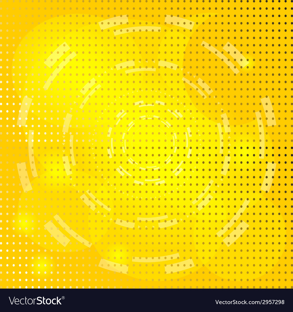 Yellow background with circle