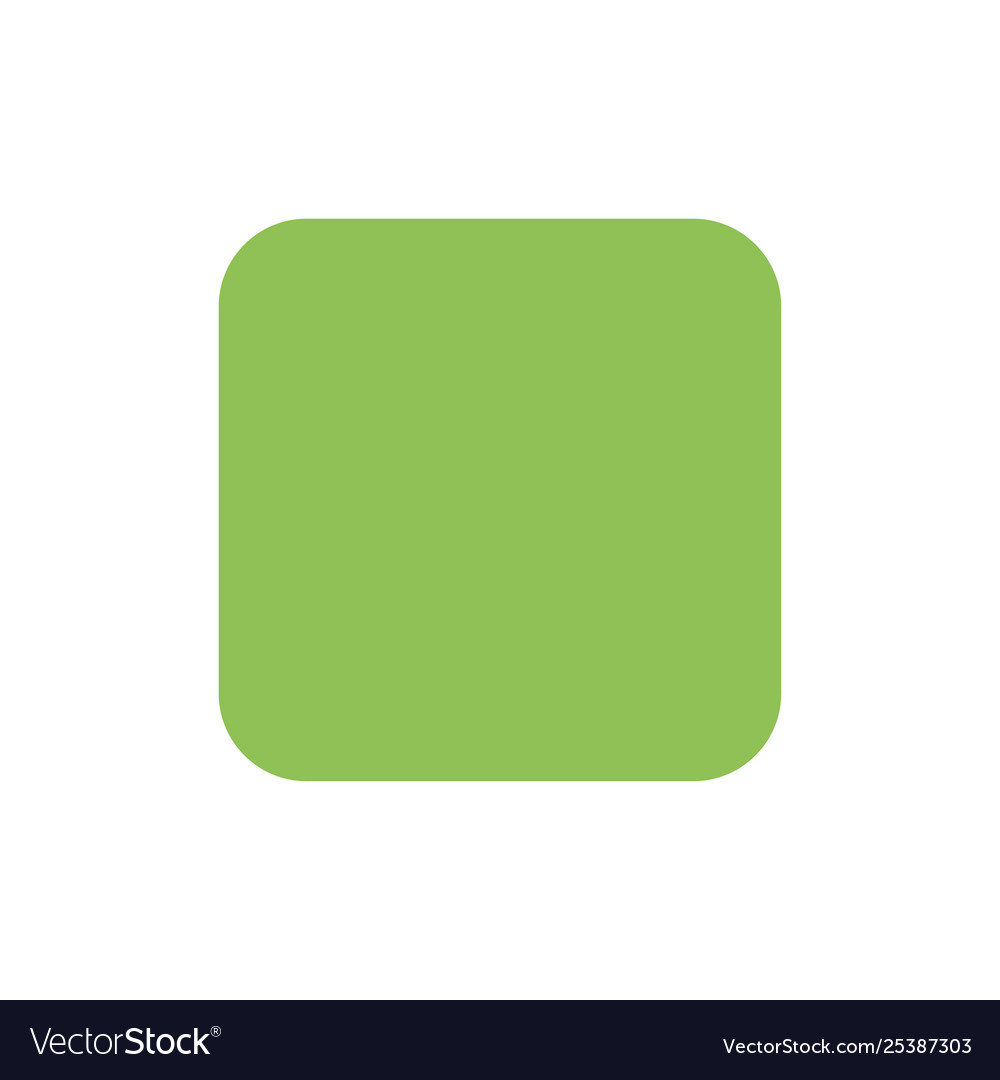 Box checkbox unchecked flat color icon vector image Box checkbox unchecked flat color icon