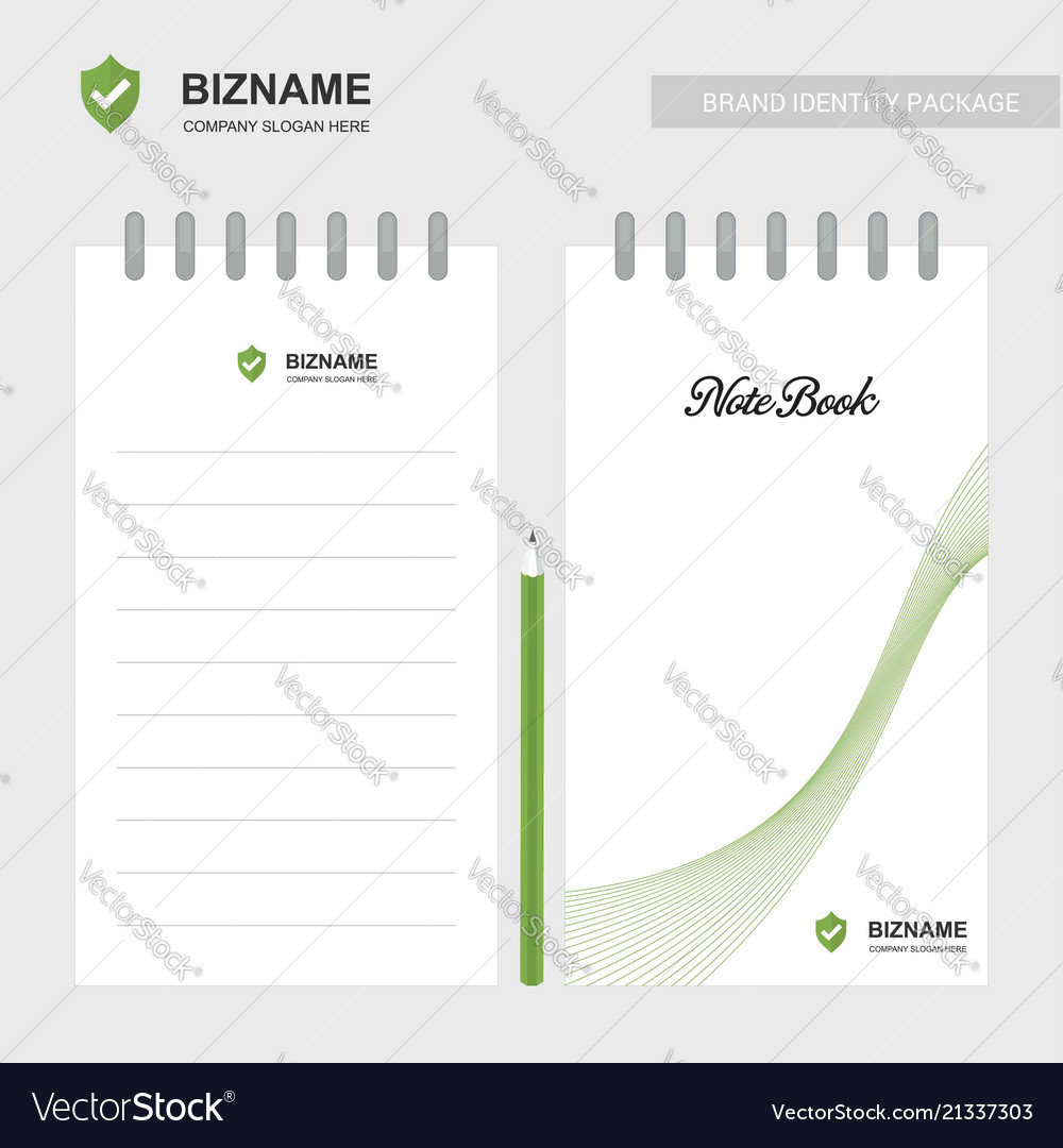 Company notebook with a unique design