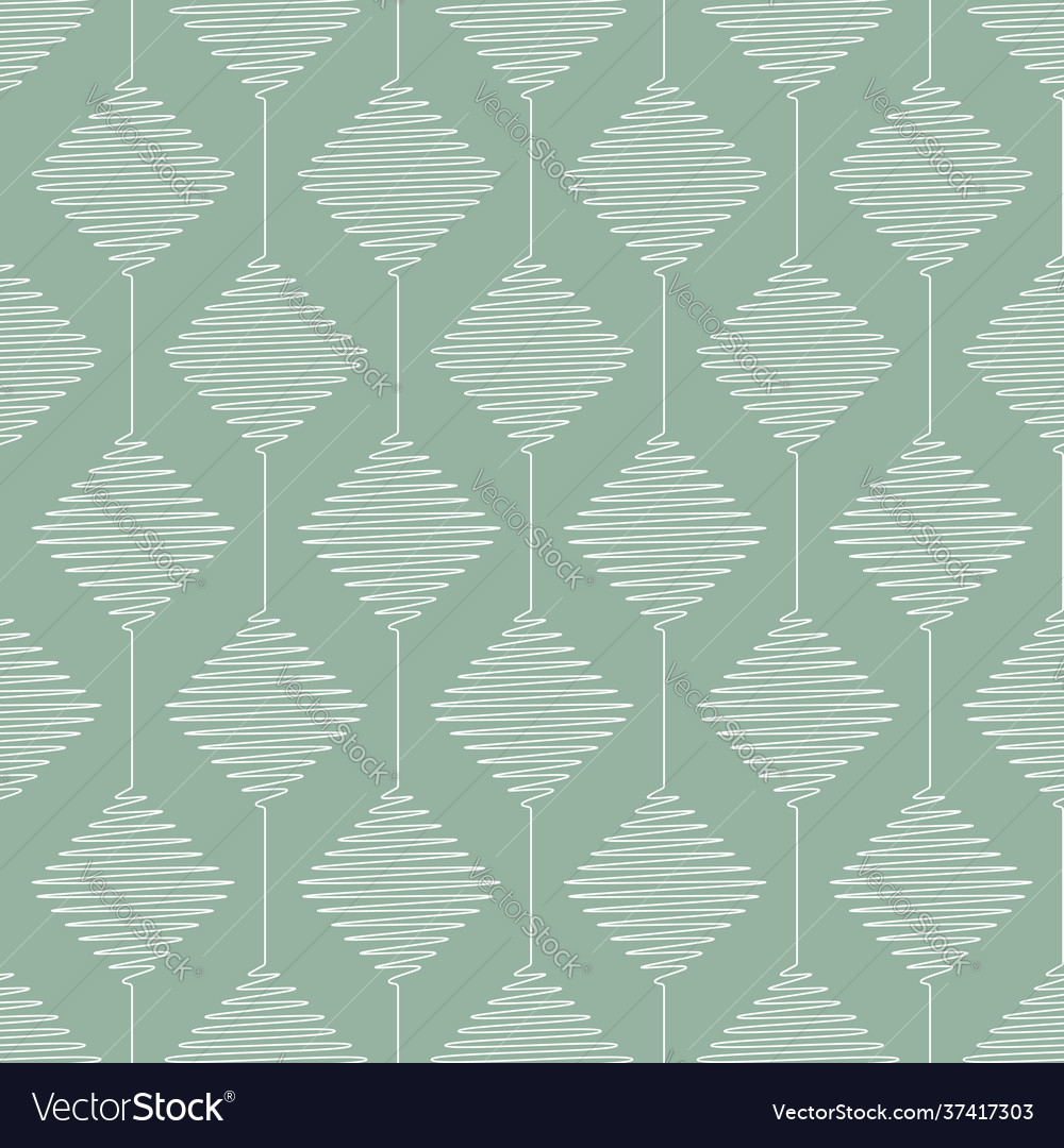 Geometric pattern with scribbled rhombi vector image Geometric pattern with scribbled rhombi