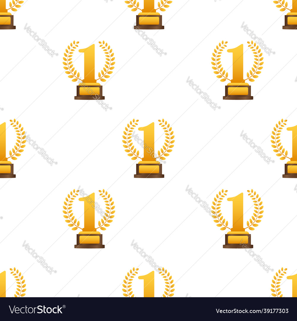 Golden laurel for first place pattern