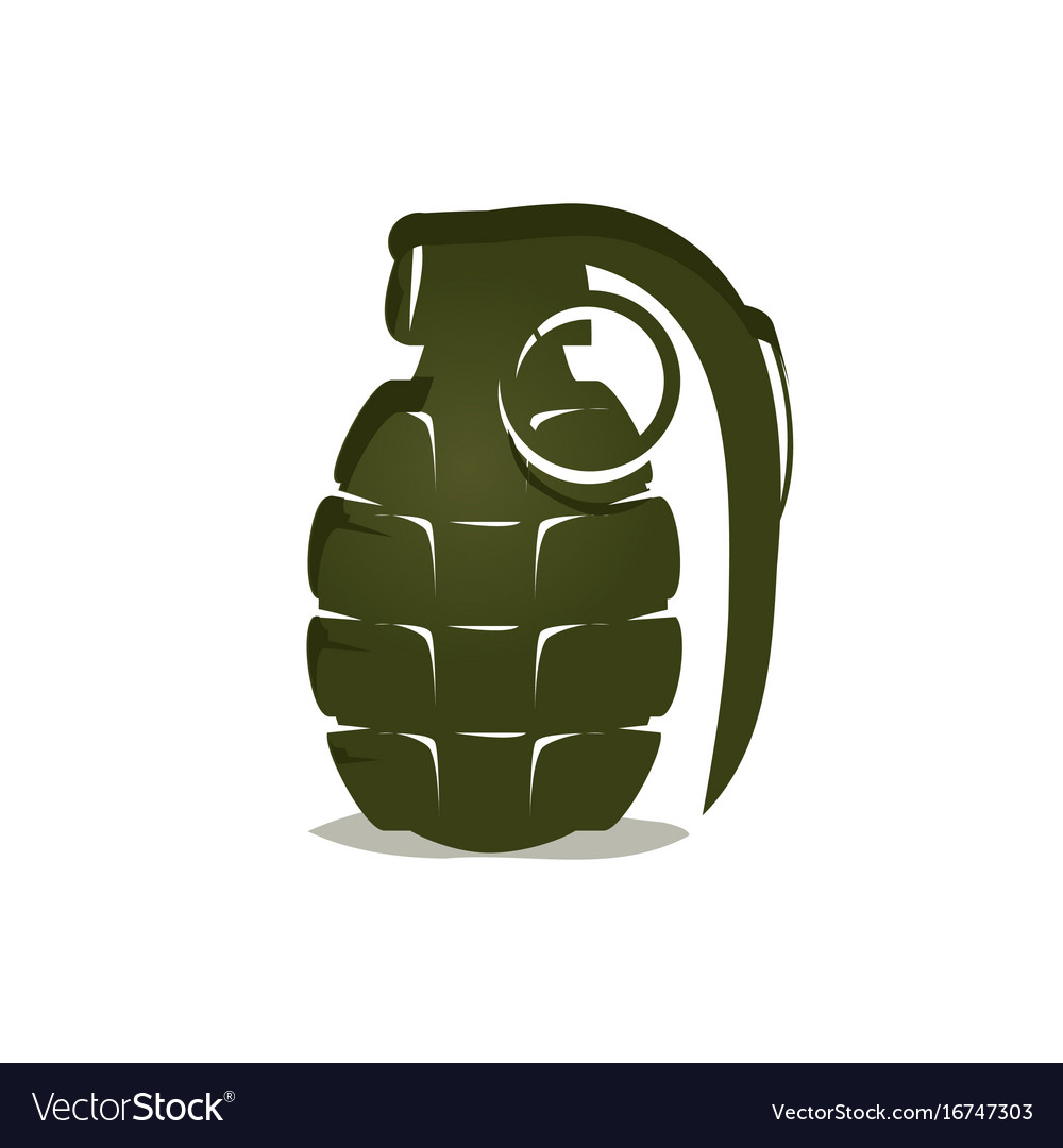 Green grenade icon Royalty Free Vector Image - VectorStock