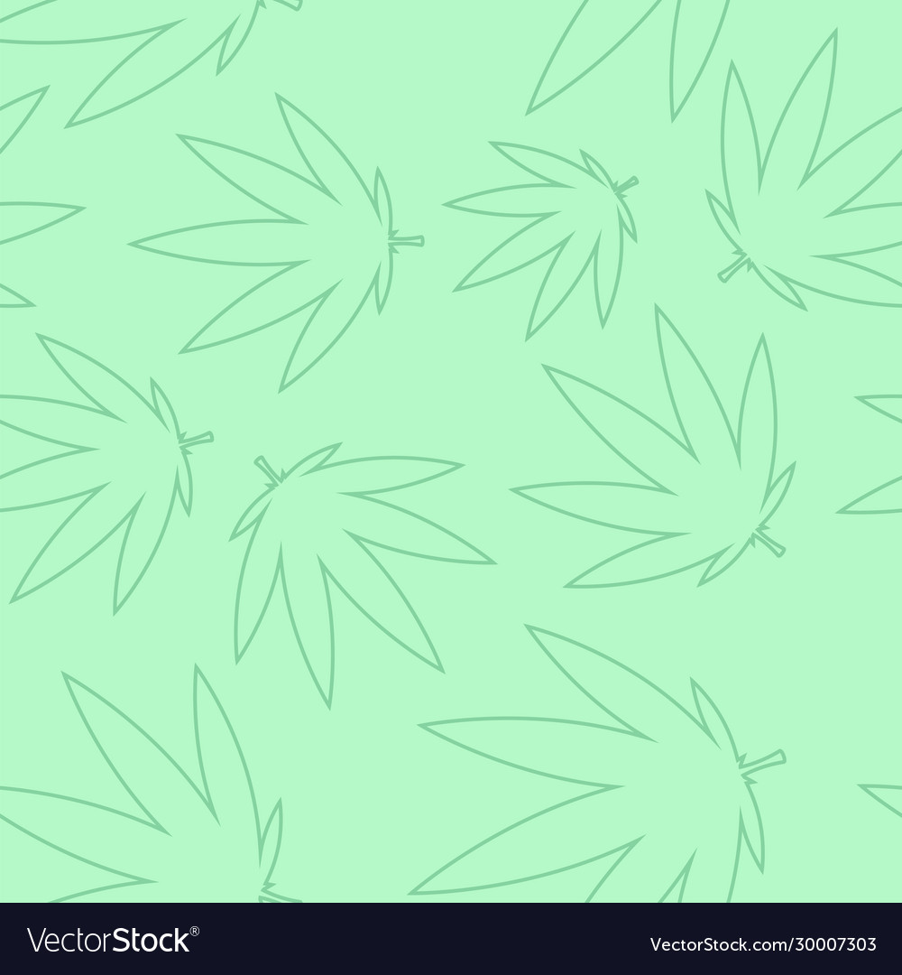 Linear pattern with cannabis Vector Image Linear pattern with cannabis