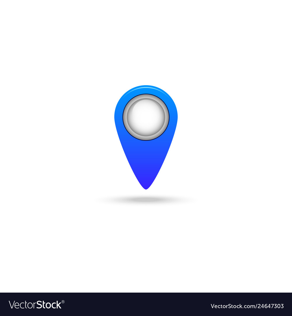 Mark on map vector image Mark on map