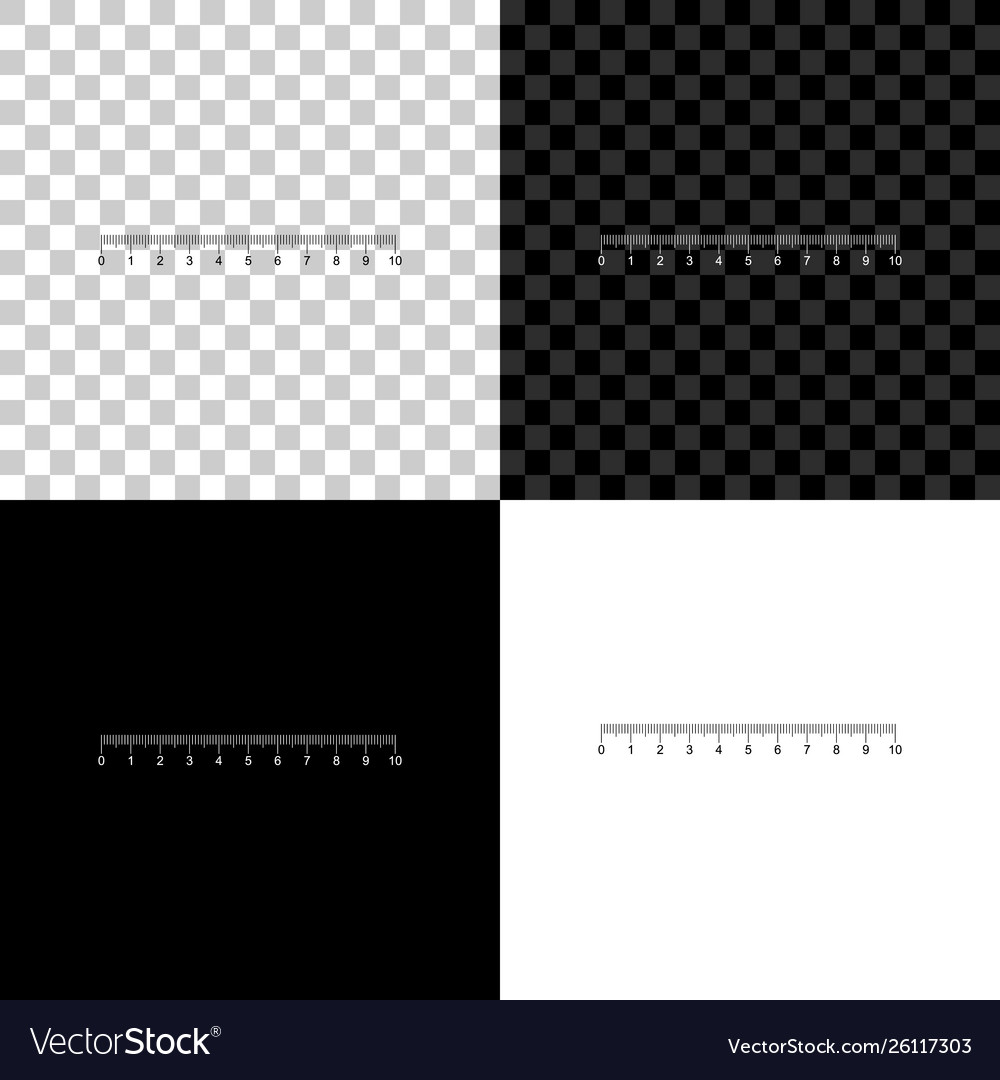 Measuring scale markup for rulers icon isolated vector image Measuring scale markup for rulers icon isolated