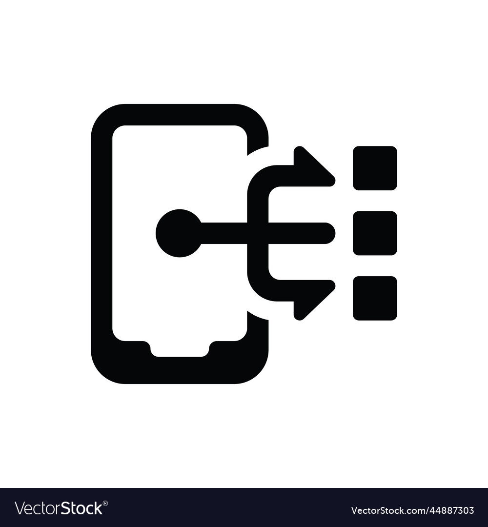 Mobile database structure icon