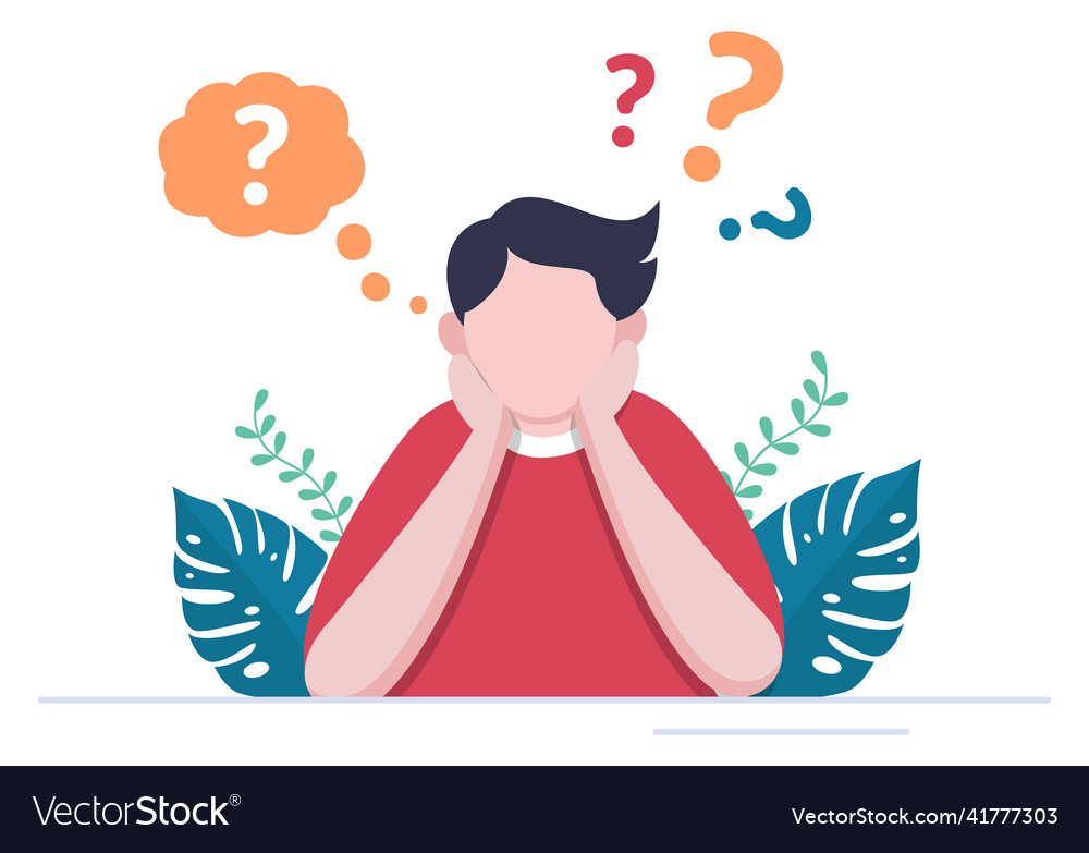 People thinking to make decision problem solving Vector Image People thinking to make decision problem solving