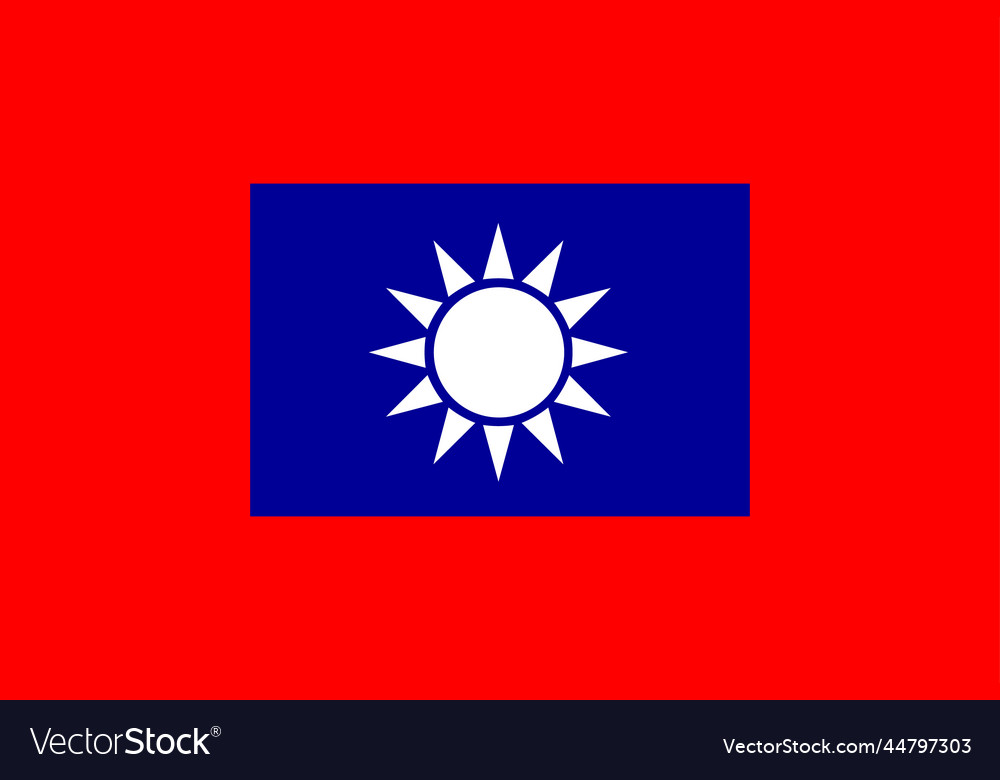 Republik China Flagge nationales Symbol taiwan