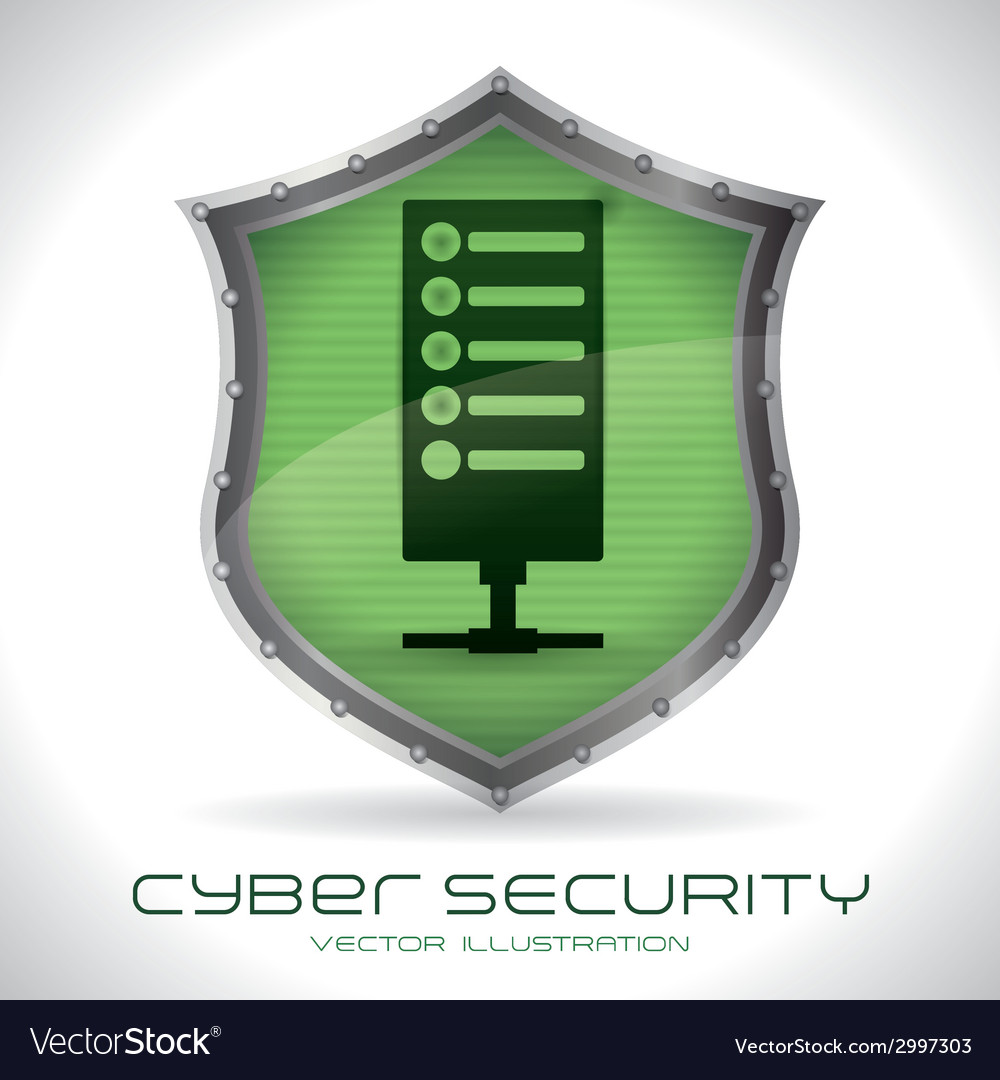 Security system over gray background