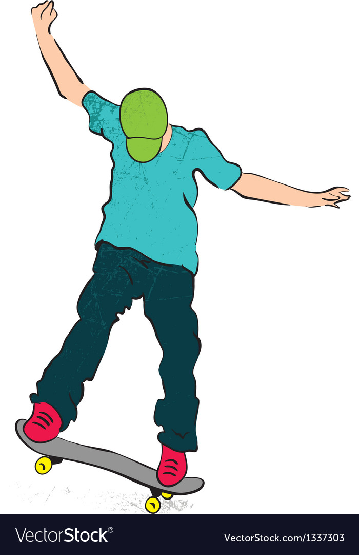 Skater balance Royalty Free Vector Image - VectorStock