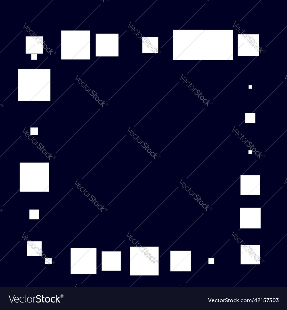 Squares random scattered shapes element Vector Image Squares random scattered shapes element