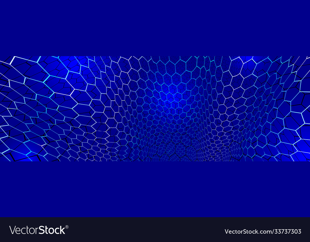 Technology abstract background with hexagons mesh vector image Technology abstract background with hexagons mesh