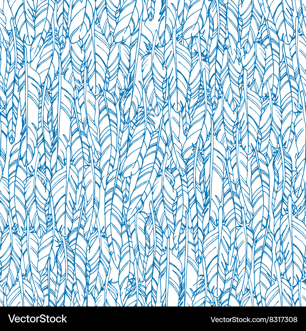 Abstract seamless pattern with bird Royalty Free Vector