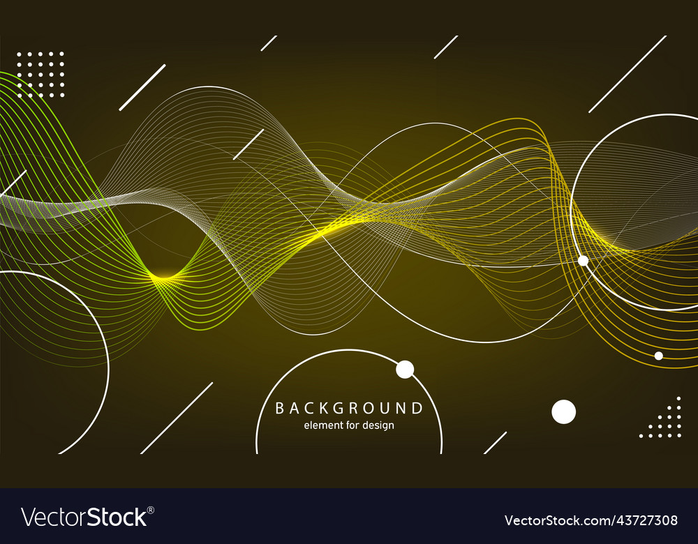 Abstract wave background element for design vector image Abstract wave background element for design