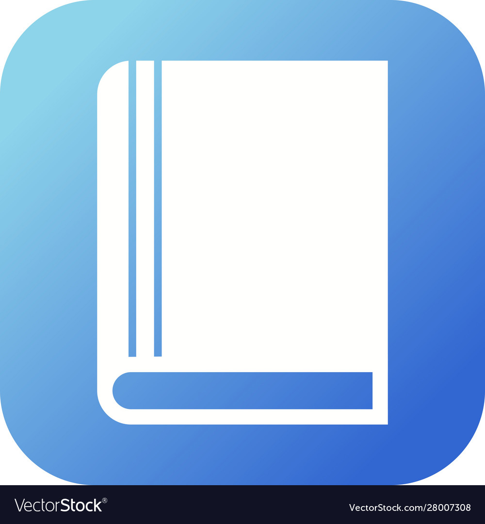 Beautiful book glyph icon