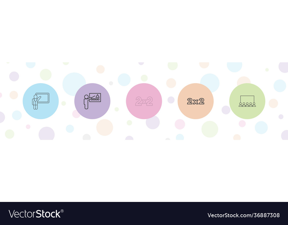Class icons Vector Image Class icons
