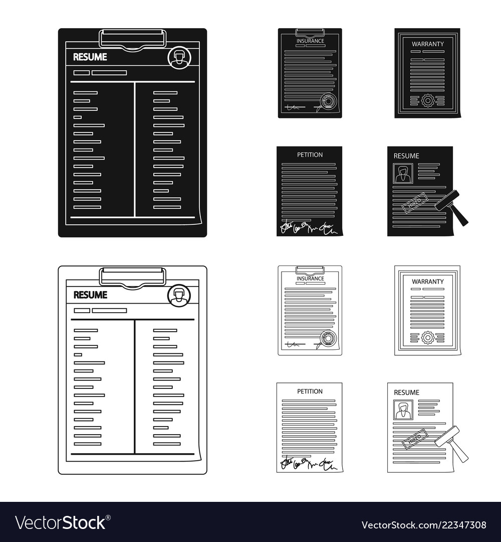 Form and Document Icon Set