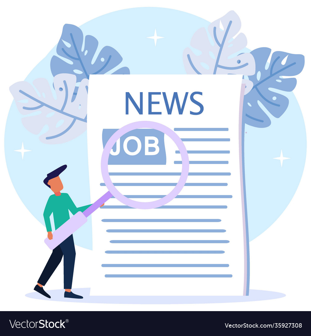 Graphic cartoon character job vacancy Royalty Free Vector Graphic cartoon character job vacancy Royalty Free Vector