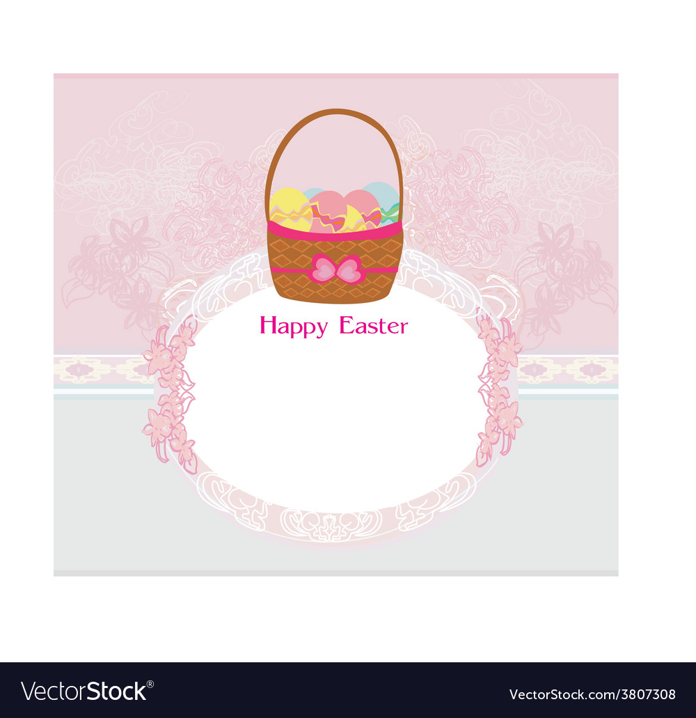 Happy easter border