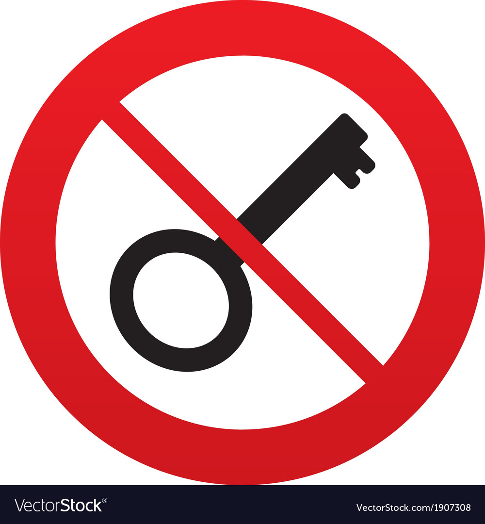 No key sign icon unlock tool symbol