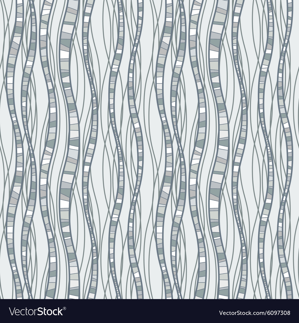Seamless pattern of wavy lines
