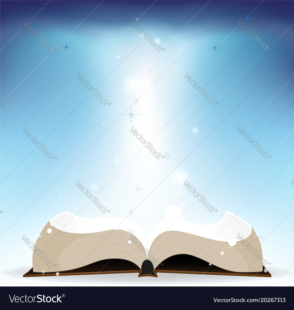 Book and shine Royalty Free Vector Image - VectorStock