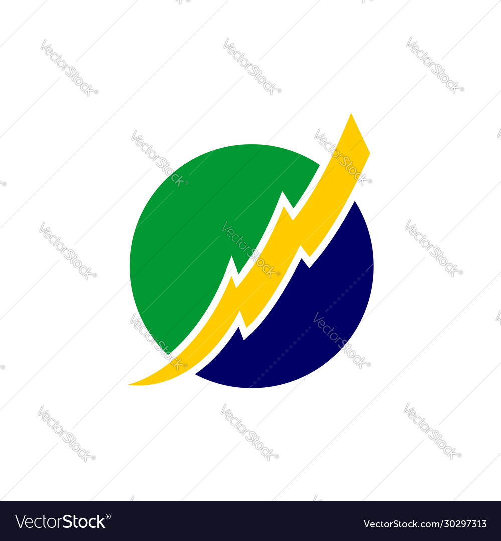 Brazilian electricity logo design eps 10