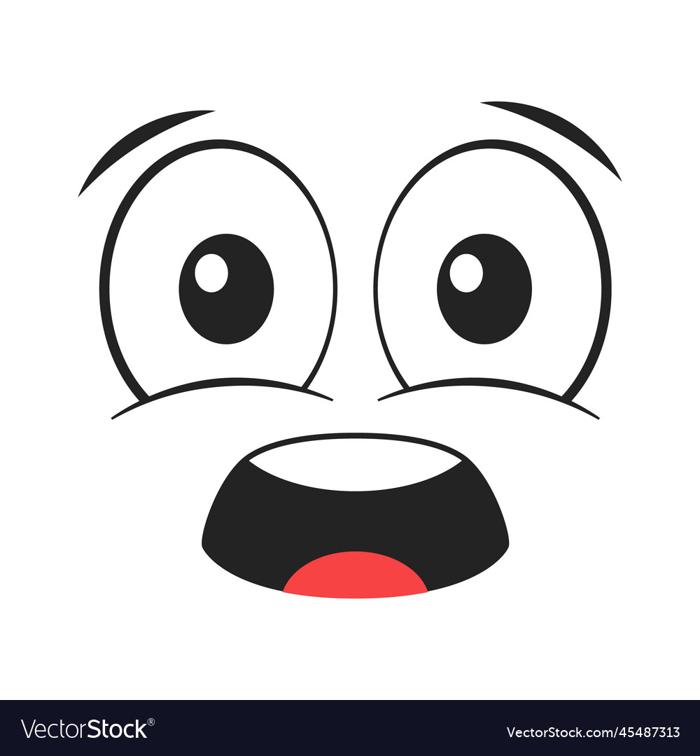 Shocked face cartoon hi-res stock photography and images - Alamy