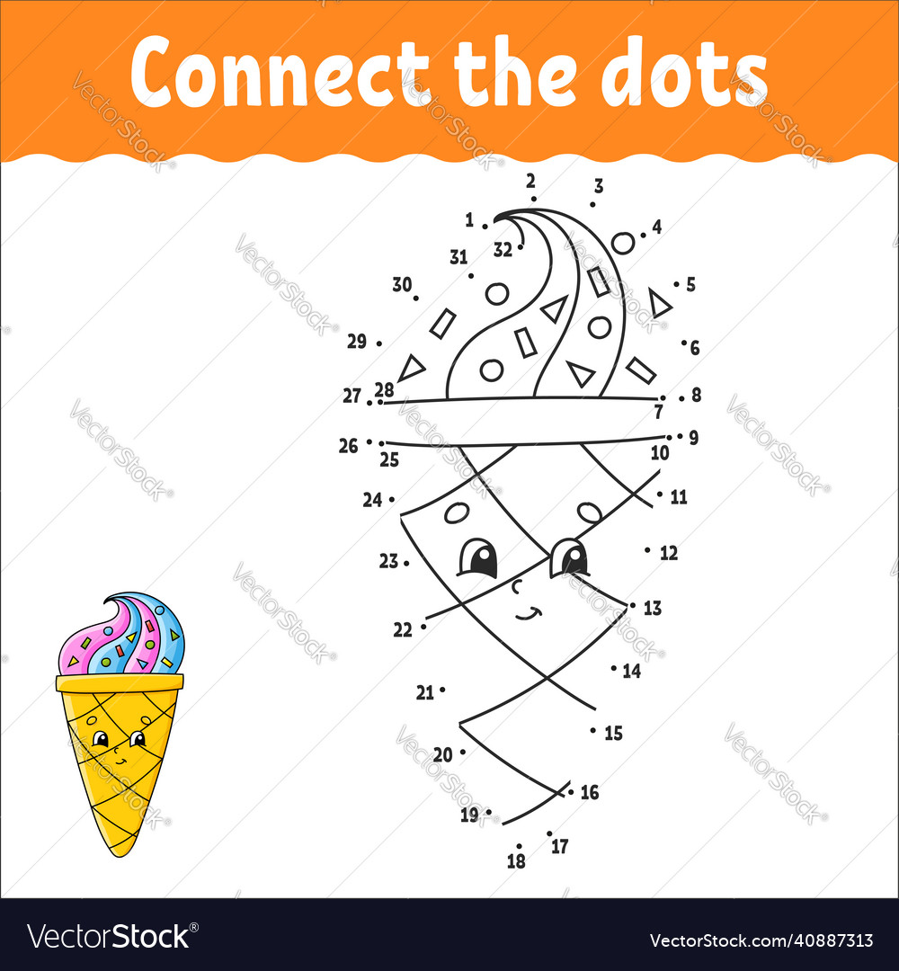 Dot to draw a line handwriting practice