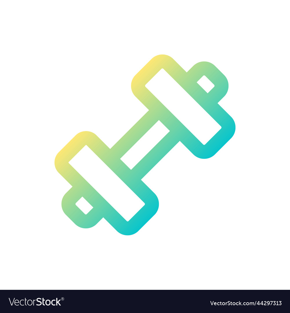 Dumbbell pixel perfect gradient linear ui icon