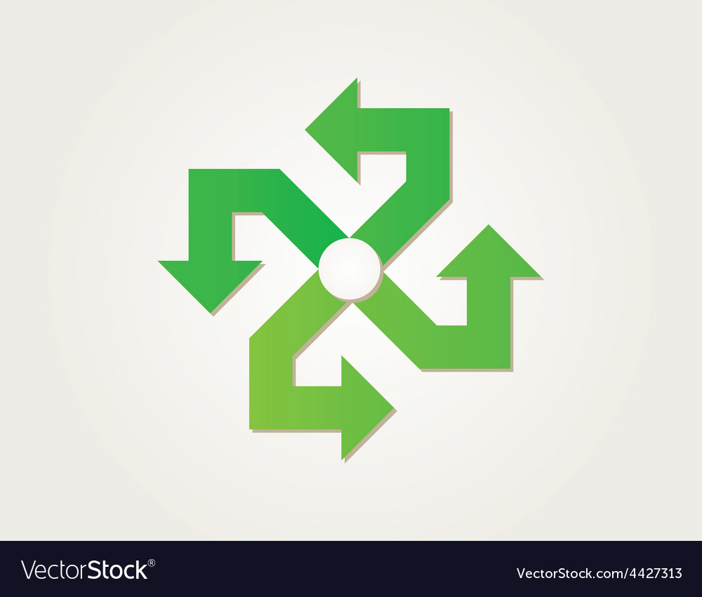 Gradient circle arrows