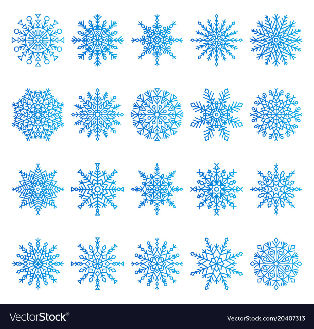Snowflake Icon Set