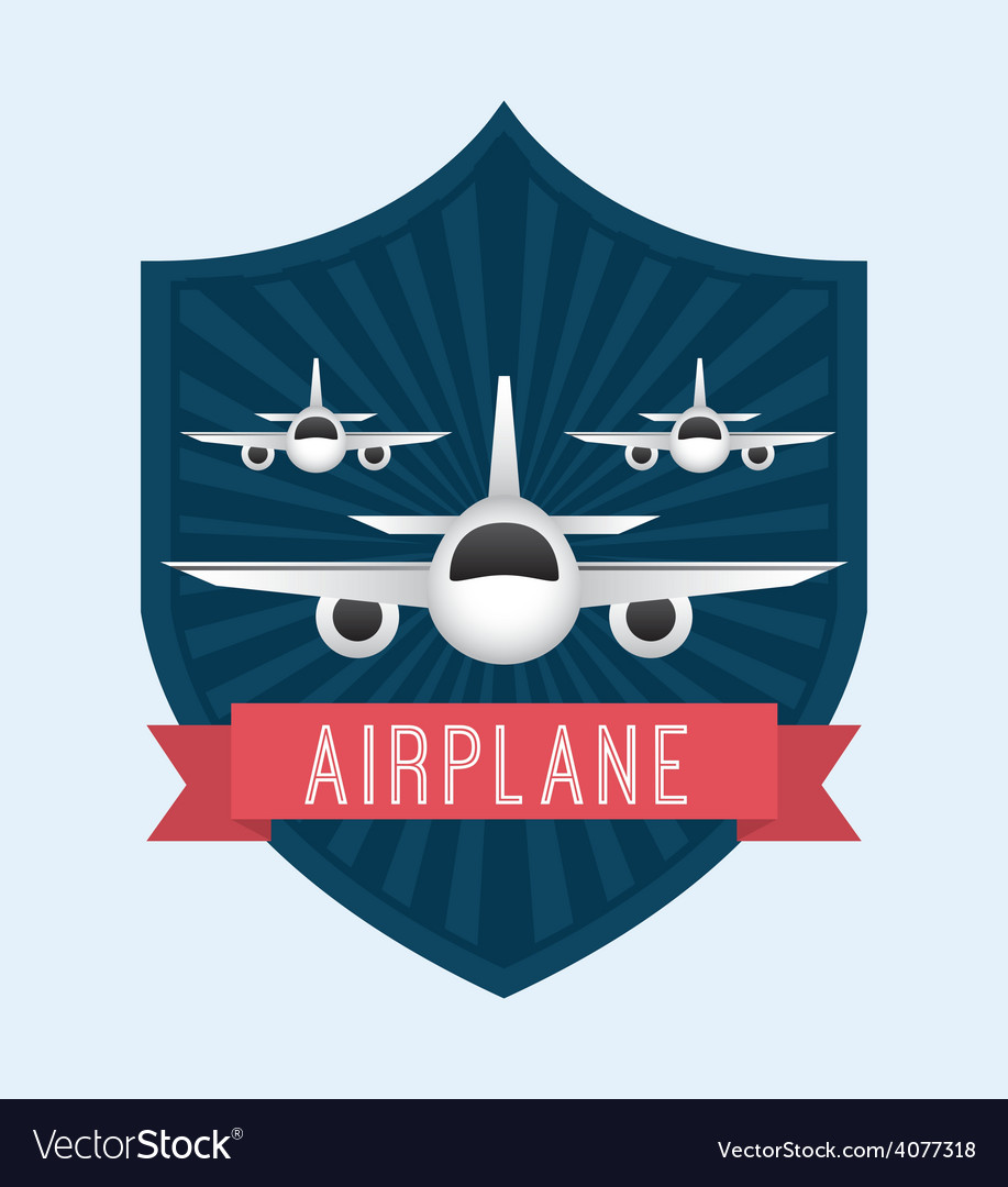 Airplane concept Royalty Free Vector Image - VectorStock