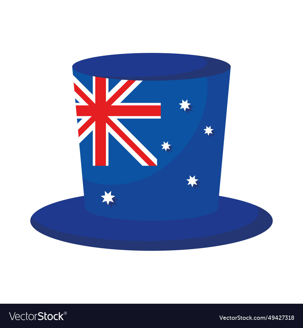 Australia day flag in hat