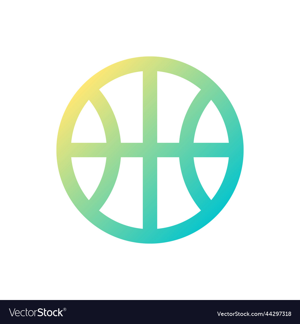Basketball match pixel perfect gradient linear ui vector image Basketball match pixel perfect gradient linear ui