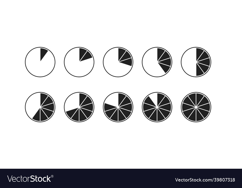 Diagram pie simple icon for your design chart