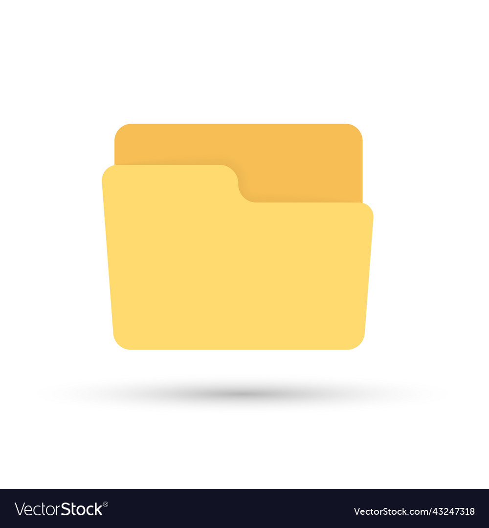 File folder icon application design logo theme vector image File folder icon application design logo theme