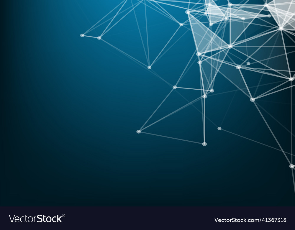 Global network connections with points and lines Vector Image Global network connections with points and lines