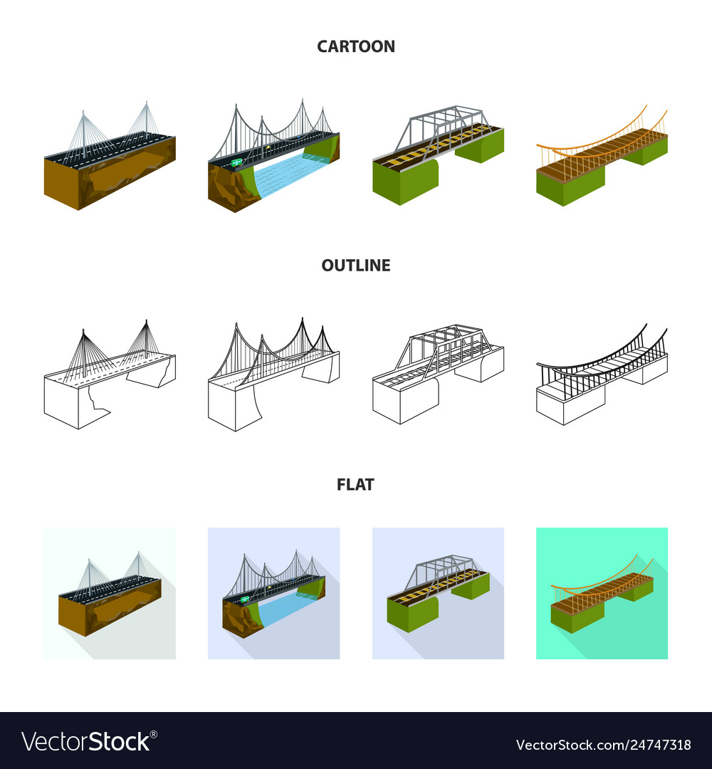 Isolated object connection and design logo set vector image Isolated object connection and design logo set